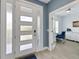 Home entry featuring white door and access to home office at 4559 Highcrest Vw, Lady Lake, FL 32159