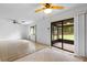Dining area with tile floor and access to patio at 636 Mount Homer Rd # 636, Eustis, FL 32726