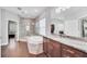 Spa-like bathroom with soaking tub and walk-in shower at 6607 Crestmont Glen, Windermere, FL 34786