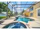 Relaxing pool and spa with screened enclosure at 6607 Crestmont Glen, Windermere, FL 34786