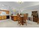 Kitchen with island and built-in seating area at 1600 Se 52Nd St, Ocala, FL 34480