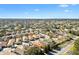 Wide aerial view of the property and surrounding houses at 2169 Smoaks St, The Villages, FL 32162