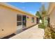 Private backyard with patio and sliding door access at 2169 Smoaks St, The Villages, FL 32162