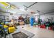 Spacious garage with plenty of room for storage and vehicles at 3219 Landing Vw, Tavares, FL 32778
