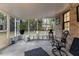 Screened porch overlooking backyard with lush vegetation at 12359 Ne Highway 314, Silver Springs, FL 34488