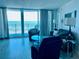 Bright living room with ocean view and comfortable furnishings at 2625 S Atlantic Ave # 9Ne, Daytona Beach, FL 32118