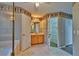Bathroom with double sinks and walk-in shower at 3290 Se 53Rd Ct, Ocala, FL 34480