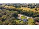 Aerial view showcasing a house's landscape and neighborhood at 13589 Se 100Th Ave, Belleview, FL 34420