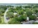 Property lot aerial view, showing house and surroundings at 350 E Park Ave, Lake Wales, FL 33853