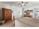 Main bedroom with a king-size bed, ample closet space and dresser at 337 Motorcoach S Dr, Polk City, FL 33868