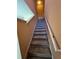 Carpeted staircase leading to the upper level of the home at 8425 Crystal Cove Loop, Kissimmee, FL 34747