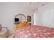 Guest bedroom with a double bed and TV at 352 Meandering Way, Polk City, FL 33868