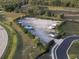 Aerial view of vacant lot with boats, ideal for waterfront living at 532 Adams View Ln, Auburndale, FL 33823