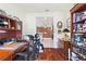 Home office with view into kitchen, offering open concept at 360 Motorcoach S Dr, Polk City, FL 33868