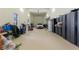 Large garage with ample storage and space for two cars at 360 Motorcoach S Dr, Polk City, FL 33868