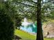 Pond with fountain view from backyard at 1214 Motorcoach Dr, Polk City, FL 33868