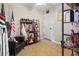 Dedicated home office or sitting area with custom shelving at 274 Paradise Island Dr, Haines City, FL 33844