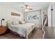 Spacious primary bedroom with a king-size bed and plenty of natural light at 274 Paradise Island Dr, Haines City, FL 33844