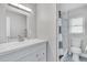Clean bathroom with vanity, shower and toilet at 724 Hillside Ave, Lake Wales, FL 33853