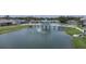 Relaxing community lake with gazebo and fountain at 6118 Silver Lakes W Dr, Lakeland, FL 33810