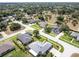 Aerial view of a residential neighborhood showcasing houses and landscaping at 745 Square Lake E Dr, Bartow, FL 33830