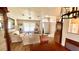 Living room and dining area with light flooring and neutral decor at 5879 Swallow Dr, Lakeland, FL 33809