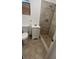 Clean bathroom with shower and updated vanity at 143 D St, Lake Wales, FL 33853