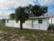 Front view of a newly painted house with a palm tree and chain link fence at 143 D St, Lake Wales, FL 33853