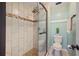 Bathroom with shower and toilet at 3367 St Vincent Ter, Lakeland, FL 33812