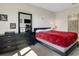 Spacious bedroom with a comfortable bed and plenty of closet space at 5600 Siltstone St, Lakeland, FL 33811