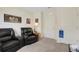 Relaxing media room with two leather recliners at 5600 Siltstone St, Lakeland, FL 33811