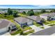 Aerial view of a residential neighborhood showcasing new homes and landscaping at 5600 Siltstone St, Lakeland, FL 33811