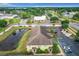 Aerial view showcasing the property and surrounding area at 519 Sandstone St, Lakeland, FL 33809