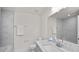 Bathroom with marble tile and vanity with a single sink at 840 Voight N Ave, Fort Meade, FL 33841
