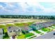 Aerial view of a single Gathering home in a new community at 736 Simone Ct, Haines City, FL 33844