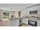 Modern kitchen with stainless steel appliances and white cabinets at 1033 Lakewood Ct, Lakeland, FL 33801