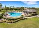 Community pool with lap lanes and lounge area at 1969 Grasslands Blvd, Lakeland, FL 33803