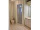 Bathroom with shower stall, toilet, and vanity with drawers at 727 Martinique Cir, Lakeland, FL 33803