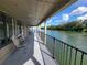 Relaxing community deck overlooking the lake at 727 Martinique Cir, Lakeland, FL 33803