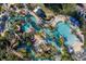 Aerial view of resort-style pool with water features at 7770 Sandy Ridge Dr # 115, Reunion, FL 34747