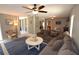 Bright living room with sectional sofa and coffee table at 2646 Handley Blvd, Lakeland, FL 33803