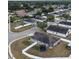 Aerial view showing the house's location in a residential area at 4722 Harts Brook Ln, Mulberry, FL 33860
