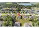 Aerial view of the property and surrounding houses at 266 Hyacinth Ct, Kissimmee, FL 34759