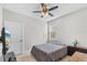 Cozy bedroom with a double bed, globe, and a view to outside at 266 Hyacinth Ct, Kissimmee, FL 34759