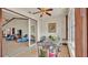 Bright breakfast nook located off kitchen with access to living room at 7884 N Lake Buffum Shores Rd, Fort Meade, FL 33841