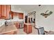Modern kitchen with stainless steel appliances and island at 7884 N Lake Buffum Shores Rd, Fort Meade, FL 33841