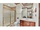 Bathroom with shower, toilet, and vanity at 7884 N Lake Buffum Shores Rd, Fort Meade, FL 33841