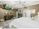 Main bedroom with rustic dresser and large bed at 1096 Drew St, Lakeland, FL 33810