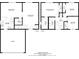 Two-story floor plan, 3 bedrooms, 2 baths, garage at 1426 Persimmon Way, Lakeland, FL 33811