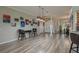 Spacious living room with hardwood floors and high ceilings at 6803 Hermitage Dr, Lakeland, FL 33810